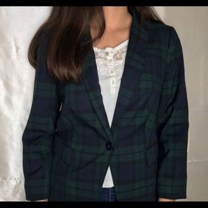 The Limited Plaid Blazer